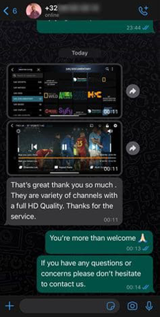 Whatsapp Client Review - IPTV Smarters Player