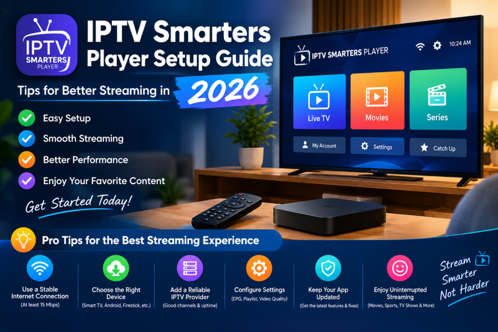 IPTV Smarters Player Setup Guide 2026